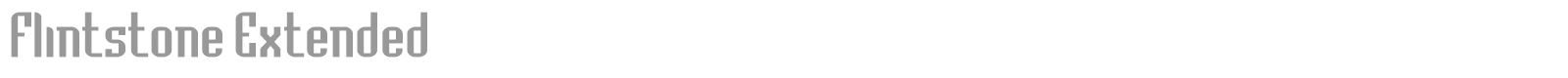 Flintstone Extended font preview